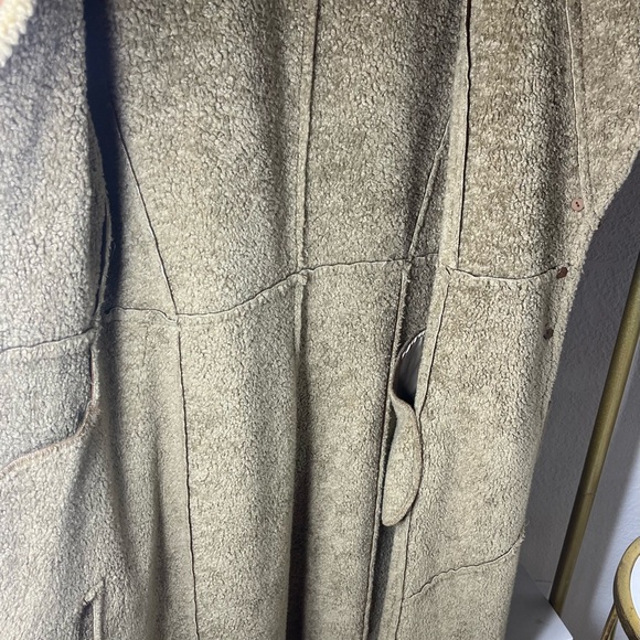 Dana Buchman Faux Suede Shearling Coat - Picture 9 of 13